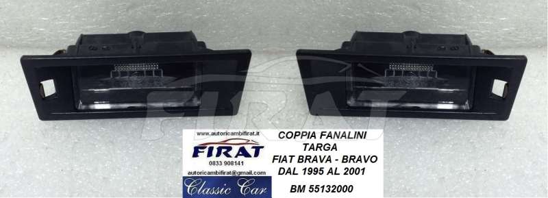 FANALINO TARGA FIAT BRAVA - BRAVO 95 - 01